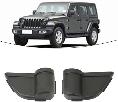 Door Cup Holder Storage Box for Jeep Wrangler JK JKU 2011-2017, ABS Plastic Front Side Door Pocket Organizer with Non-Slip Liner, Black Pair