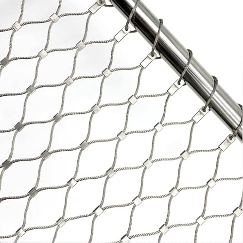 Filet anti-chute haute altitude en treillis métallique en acier inoxydable 304 de 1x8 m