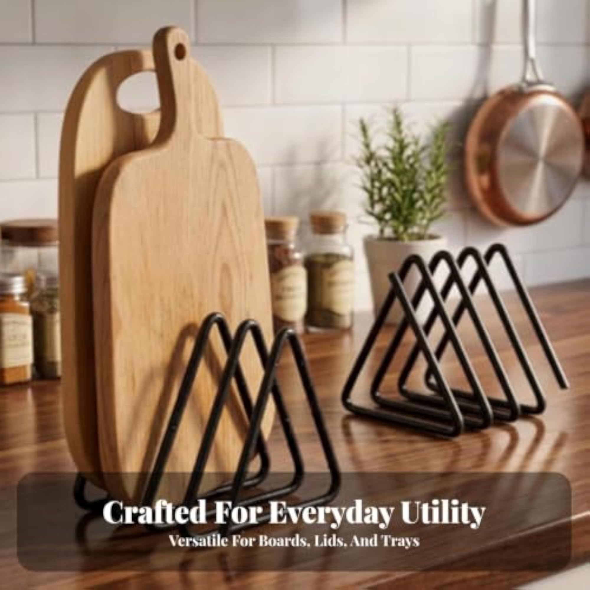 Open Wire Construction Cutting Board Organizer