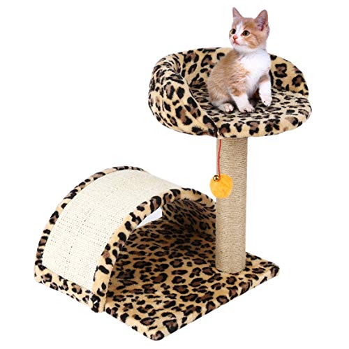 Moldura para escalada de árvore de gatos para animais de estimação, brinquedo com formato de bola de