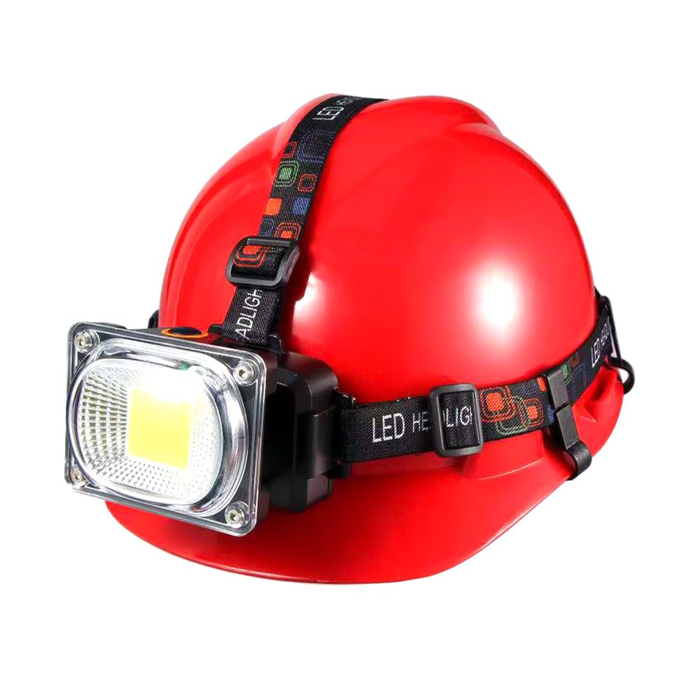 Clip per Casco Antiscivolo a Bordo Stretto 20 Pezzi con Lampada Frontale e Torcia
