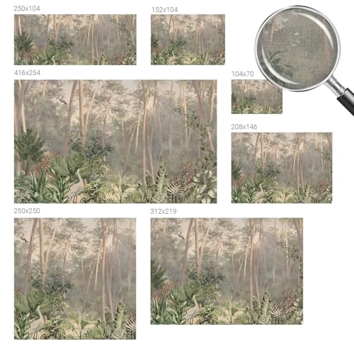 Papel pintado autoadhesivo para dormitorio 104x70 cm con estampado de Armonía natural para hogar 6