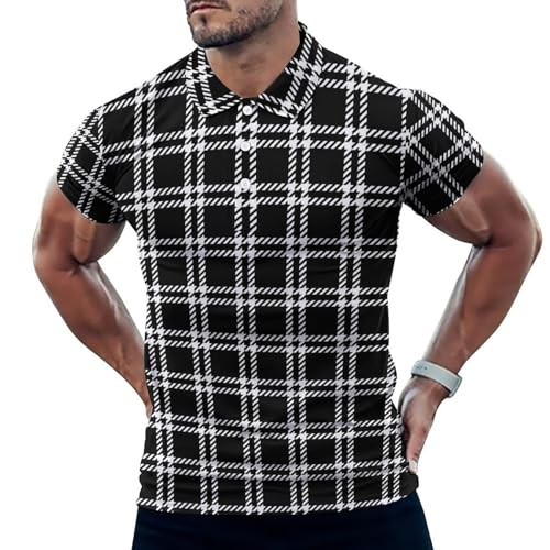 Polo de golf pour homme anti-transpiration à manches courtes