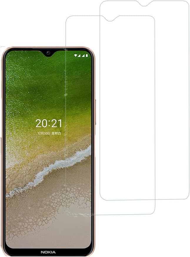 Screen Protector for Nokia G50/C30 Tempered Glass Protective Film HD 9H Hardness Case Friendly Easy Installation Anti Scratch Bubble Free(2 pcs)