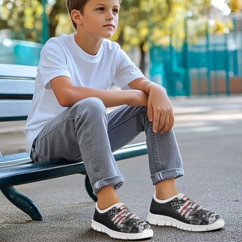 Boys Slip On Sneakers Stylish Kids Athletic Tennis Shoes Cool Print for Birthday Back to School Gifts3