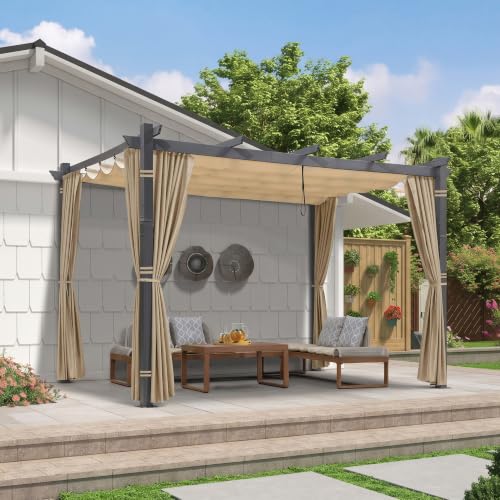 PURPLE LEAF Aluminum Pergola 9.5×13
