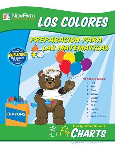 Image of NewPath Learning Spanish All About Colors Write-On /Wipe-Off Flip Chart Set, Grades PreK to 2