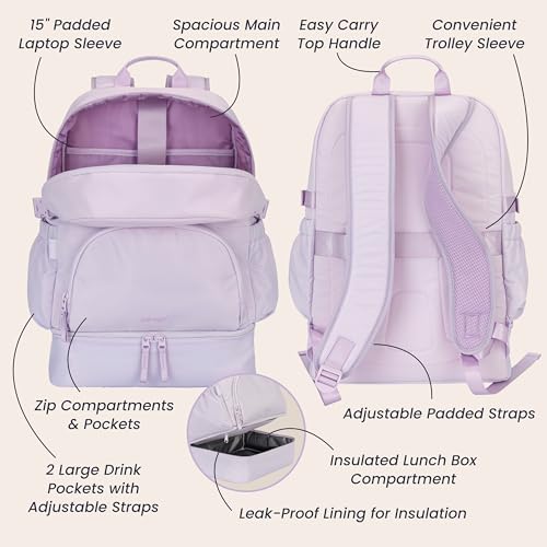 Image of Bentgo 2-in-1 Adult Backpack & Insulated Lunch Bag