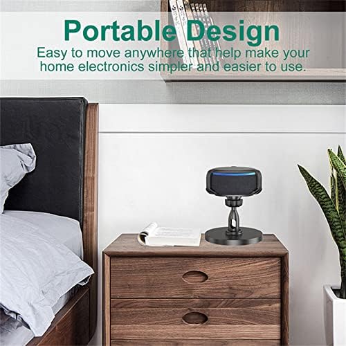 Ousyaah Adjustable Stand for Dot 3 Smart Speaker Dot 3rd Generation Table Holder 360° Adjustable Desktop Bracket (Black*2)