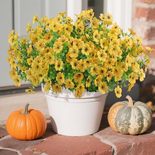Artificial Faux Flowers Plants for Outdoors Outside Spring Summer Decoration,12