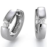  gooix Ohrringe 935-1147 Damen Creolen 925 Sterling Silber Zirkonia