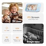 Boifun Video Baby Monitor with 2 Cameras, 5-inch 720P IPS Screen, Dual 360 Camera, No Wifi, 3050mAh Battery, VOX Mode, Invisible Night Vision, Two-way Audio, Temperature Sensor, Lullabies, Elder,Twins - Image 2