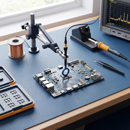 Sonda de campo magnético EMI de 20 mm y conector SMA para diagnóstico de circuitos 5