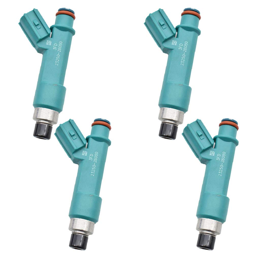 Trolling MAN 4PCS Fuel Injectors 23250-28080 23209-28080 2325028080 232500H060 Compatible With Toyot-a Camry Corolla Highlander Matrix RAV4 Solara Scion TC XB