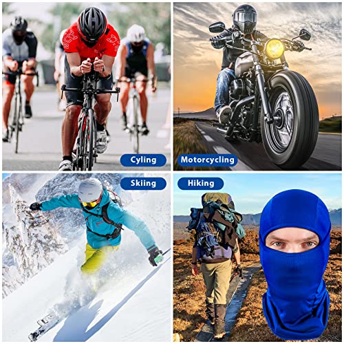 Sheverch Ski Mask For Men Women Balaclava Face Mask Breathable Uv Protection Football Running Riding Motorcycle Cycling Blue #TOP4