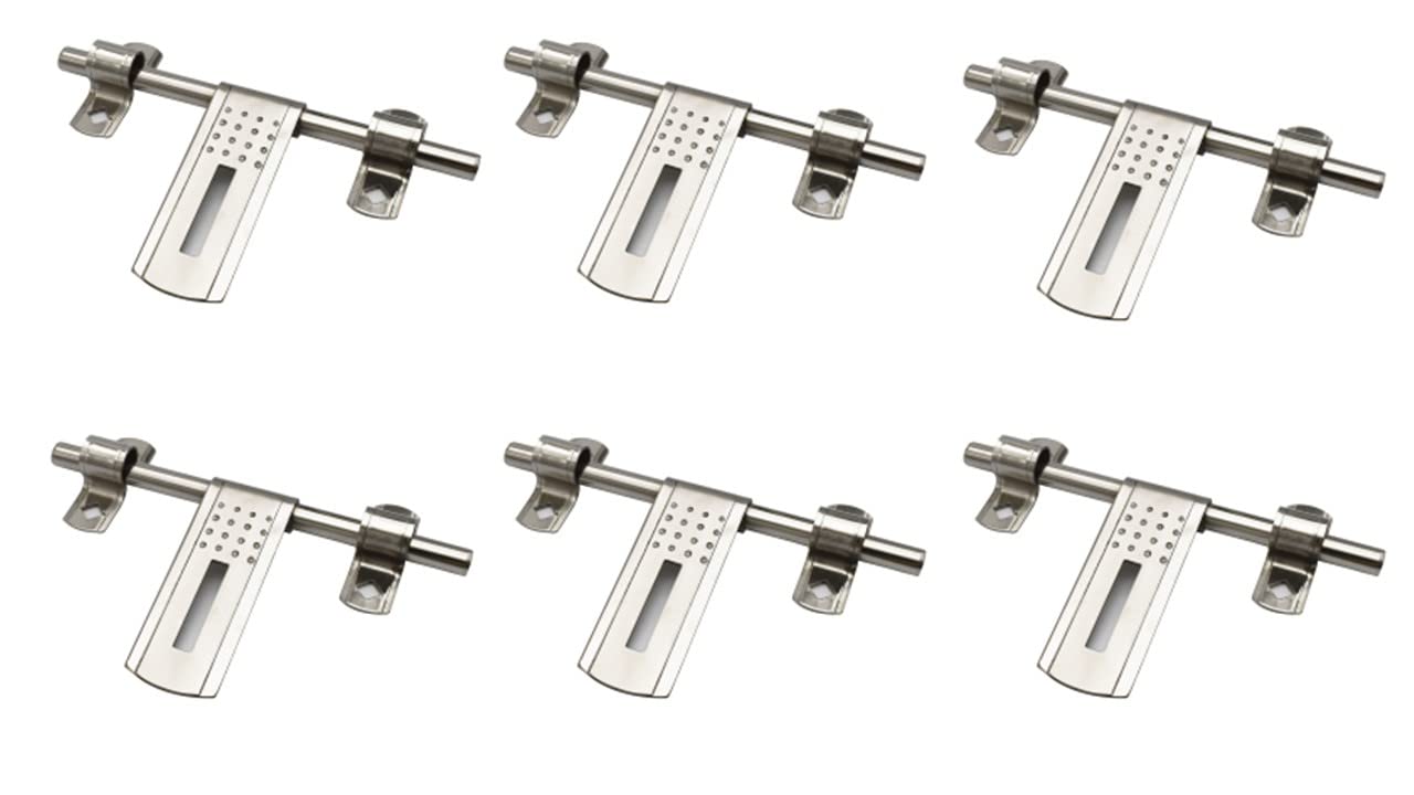 RAB Aldrop Stainless Steel Aldrop for Main Doors Pack of 6 (Code:- ALD 8" DOT, Size:- 2mm Full Gage)