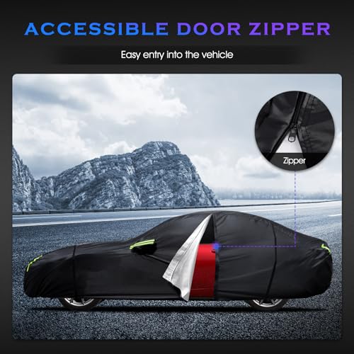 Image of Car Cover Custom Fit for Mazda Miata MX-5 1989-2025,6 Layers Truck Cover Waterproof All Weather for Automobiles,Outdoor Full Exterior Cover,Rain, Sun, Wind Protection,Black