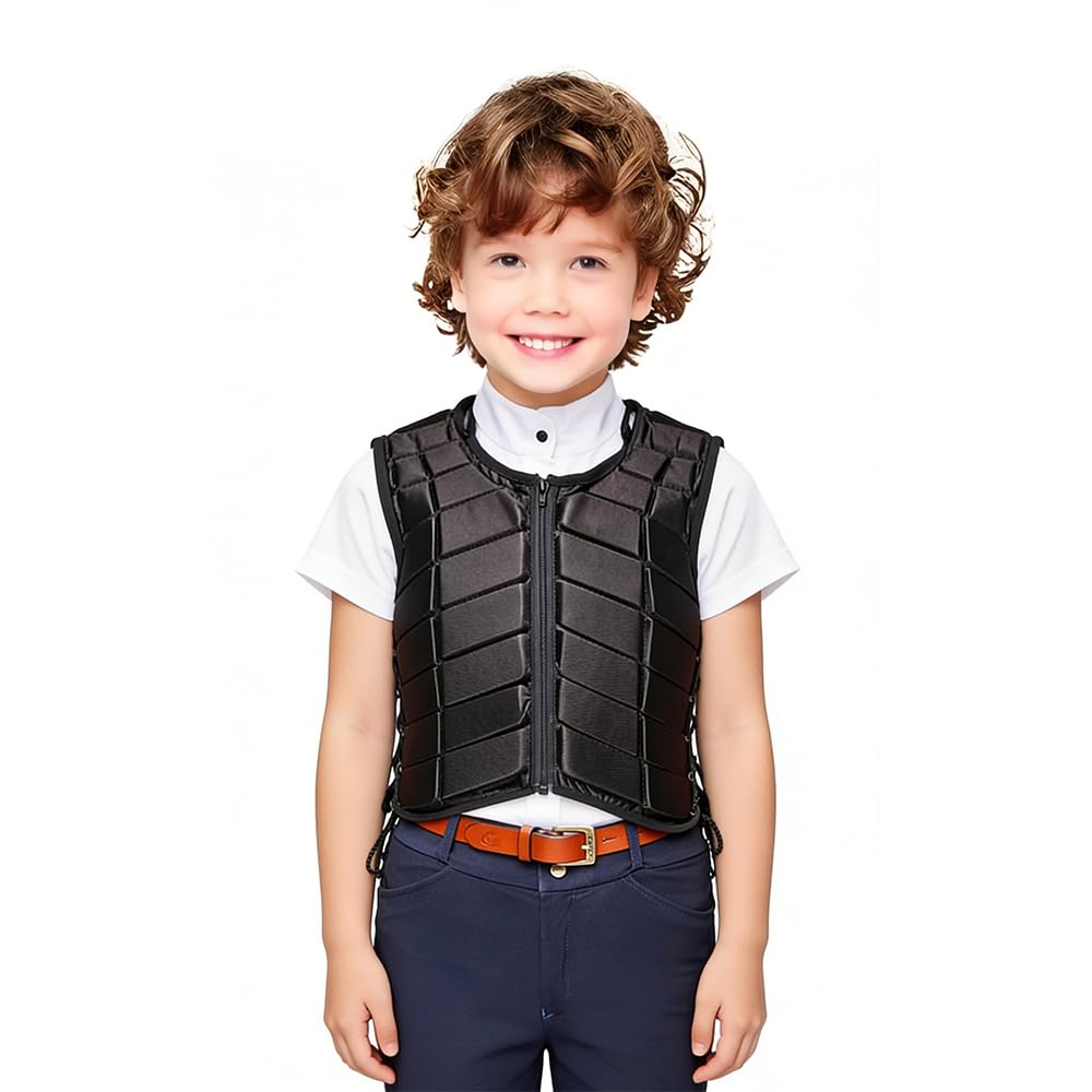 TentHome Gilet Equitation pour Enfant Femme et Homme Professionnel, Gilet de Protection Equitation Adulte EVA Haute Densité, Equipement Protection Dorsale Équitation, Affaire Protege Dos Equitation