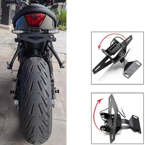 Support plaque d'immatriculation arrière réglable moto Triumph Trident 660 - 2