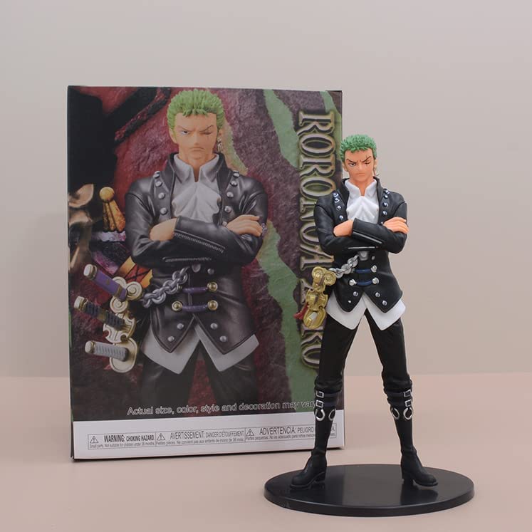 REOZIGN Figures of a Piece, Theatrical Version dxf Luffy Zoro Sanji Nico Robin Nami Uta Usopp Statue Figures 17 cm / 6.7 Inches PVC Action Figure (Zoro)