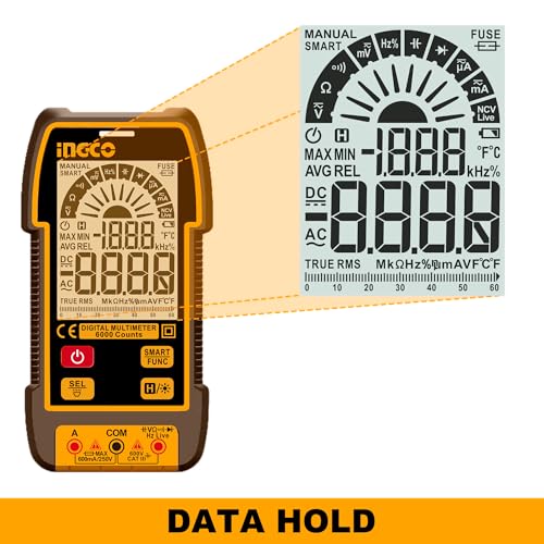 Image of INGCO Digital Multimeter TRUR RMS 6000 counts