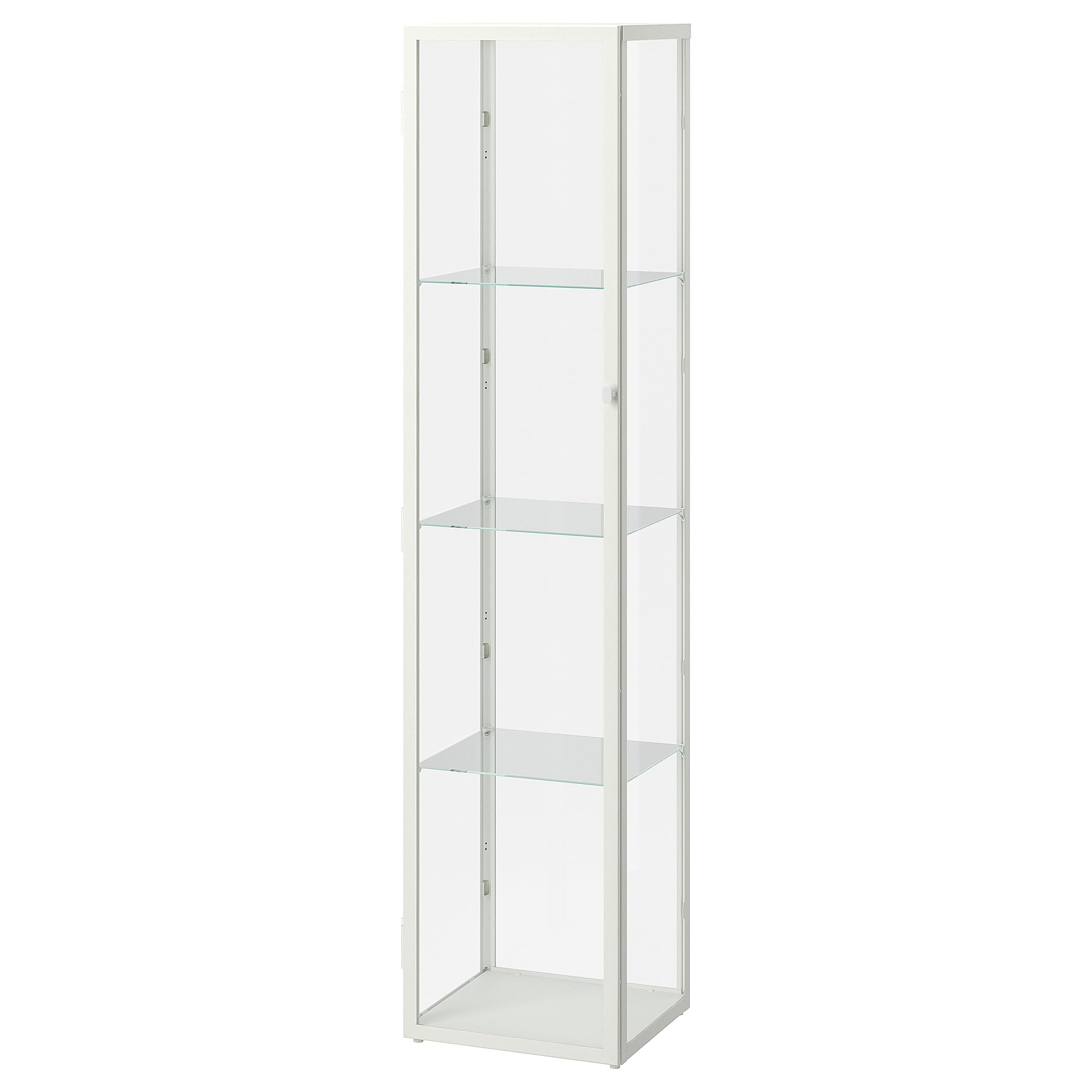 ProTuning BLÅLIDEN Armoire à portes vitrées, blanc, 35 x 32 x 151 cm