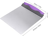 Vista 6 de Pala para tartas, herramienta de transferencia de pasteles, bandeja de transferencia de pizza de acero inoxidable, pala elevadora de pasteles