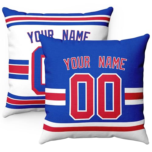 Image of ANTKING Throw Pillow 2 Packs Personalized Custom Any Name Number for Men Women Boy Gifts