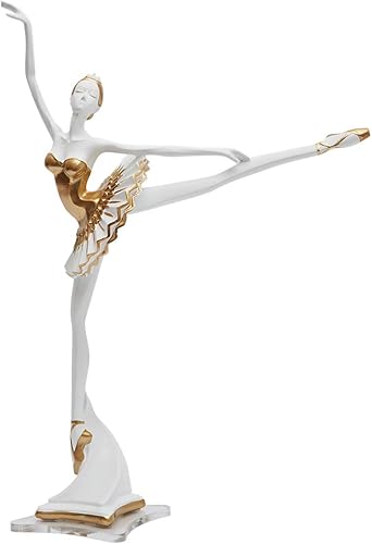 HAUCOZE Bailarina Estatua Woaman Señora Escultura Yoga Bailarina Decoración Arte Moderno Resumen Resina Regalos 30cmH disponible en Yaxa Peru