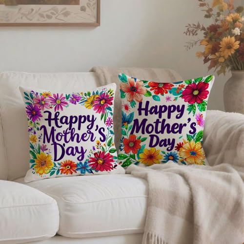 Housse coussin 70x70cm de qualité supérieure motif fleurs vintage - 4