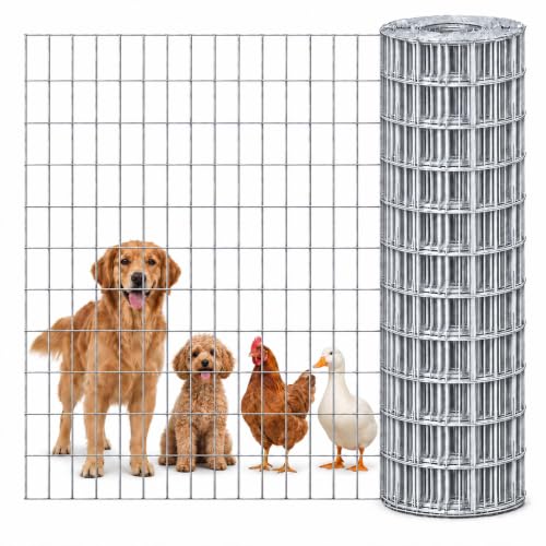 15GA Galvanized Welded Wire 2x4IN 3FT x 50FT Garden Fence Roll