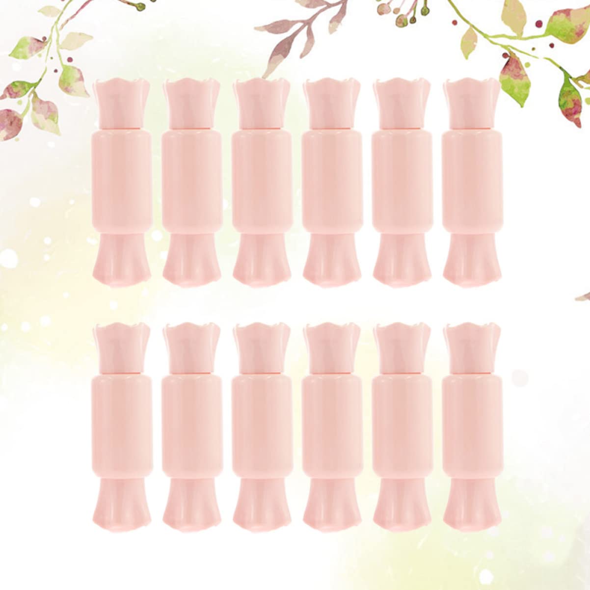 LALAFINA 36piezas Tubos De Lip Gloss Mano Contenedores De Color Labial Tubos De Maquillaje Color Rosa Para Brillo De Labios y Labial