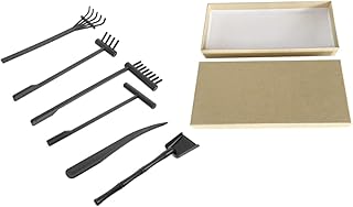 Child Set Sand Rake Bonsai Tools Miniature Kits Desk Supplies for Zen Garden Tools Meditation Sand Garden Make a Zen Garden Rake Zen Garden Supplies Sand Drawing Tool Black 1