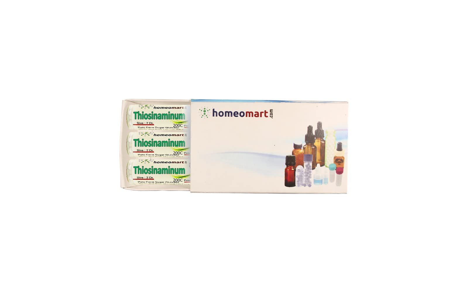 homeomart.com Thiosinaminum Homeopathy Pellets (Pills) in 200C Potency, Pack of 3