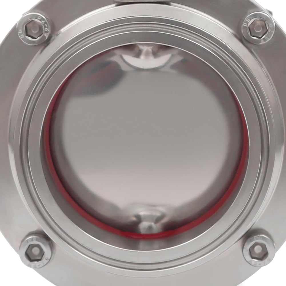 Butterfly Valve, Stainless Steel 304 Tri Clamp Clover Valve with Blue Trigger Handle for Home Brewing 19-102mm