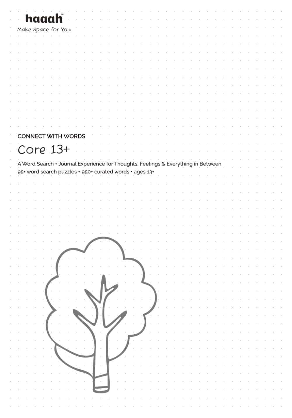 Connect with Words: Core 13+: Over 95 Word Search Puzzles + Over 950 Words | A Journal Experience for Teens | Thoughts, Feelings & Everything in Between | Ages 13+