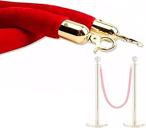 Amazon.com: SAFWEL Hanging VIP Rope Lint Rope 5/4/3/2 Pack, Velvet ...