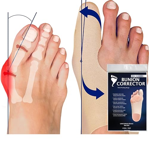 Bunion Corrector for Women Big Toe Straightener. Ultra-Thin Bunion Brace. Shoe Friendly Sock for Bunions Correction. All Shoe Types. Hallux Valgus Relief for Improved Toe Alignment. Small-Left