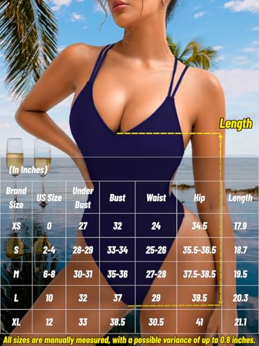 Image of ShawGobow Sexy Swimsuit for Women,Backless Scrunch Butt High Cut Monokini,One Piece Cheeky Bathing Suit Beach Pool Party