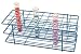 EISCO Blue Epoxy Coated Steel Wire Test Tube Rack, 40 Holes, Outer Diameter Permitted of Tubes 20-22mm or Less, 4 X 10 Format
