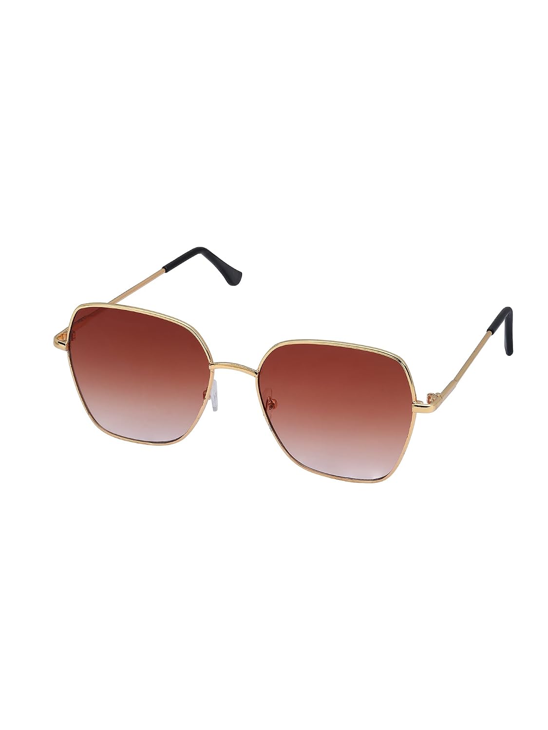 Carlton London Women Gold and Black Toned Brown UV Protected Lens Oversized Sunglasses - Review, Price and Buying Guide