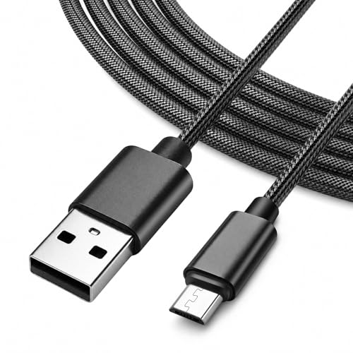 Image of Superer 10 ft Micro USB Charger Cable Fit for PS4 Controller, Xbox One X S, Kindle Paperwhite, Amazon Fire Tablet, Roku Streaming, Android Phones Charging & Data Sync Nylon Braided Cord