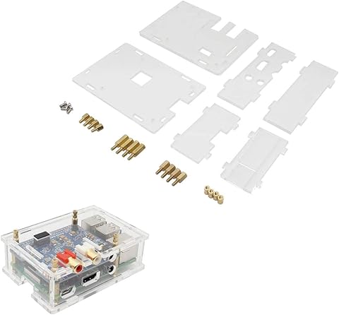 BliliDIY Estuche Transparente para Tarjeta De Sonido De Alta Fidelidad Raspberry Pi Dac II Informática,Componentes,Dispositivos externos,Cajas de ordenador de sobremesa