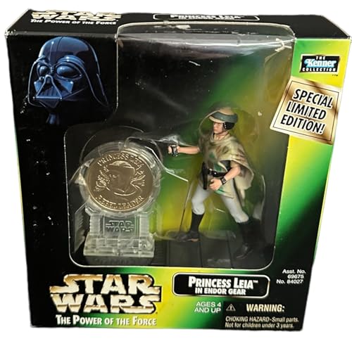 Star Wars-Princess Leia in Endor Gear with Exclusive Collector's Coin