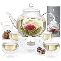 Algopix Similar Product 4 - Teabloom Complete Tea Set  Glass