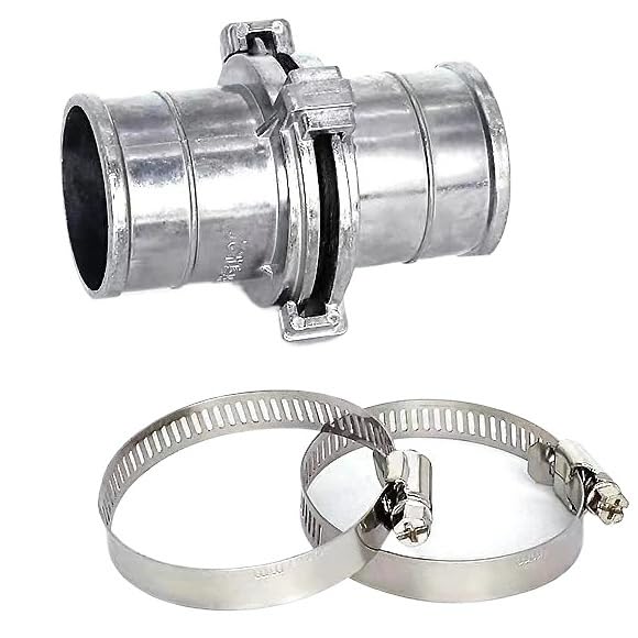 5 set di connettori for tubo rapido in alluminio con morsetto for azienda agricola(5sets (1.5inch))