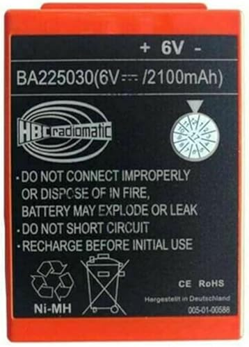 Miniatura 5 de KANGLEUS Batería recargable de 6 V 2100 mAh BA225030 Ni-Mh Batería radiomática HBC BA225030 para grúa HBC bomba de control remoto batería de camión