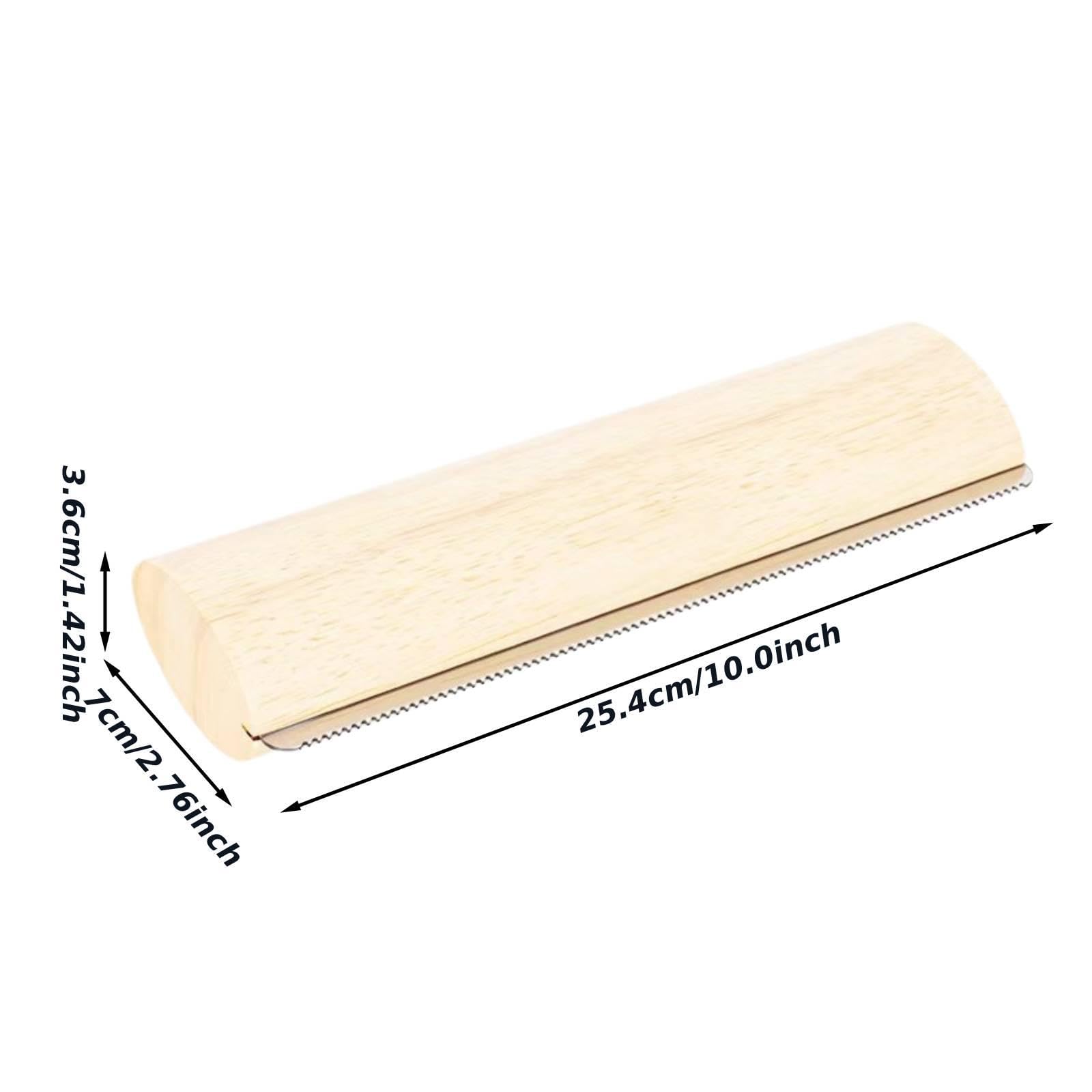 Cepillo para Pelo de Mascotas, Peine de Aseo, Herramienta Desenredante, Eliminación de Pelo Suelto, Material de Madera, Cómodo, Fácil de Usar, Piezas, Madera Clara, 25.4 Cm X 7 Cm X 3.6