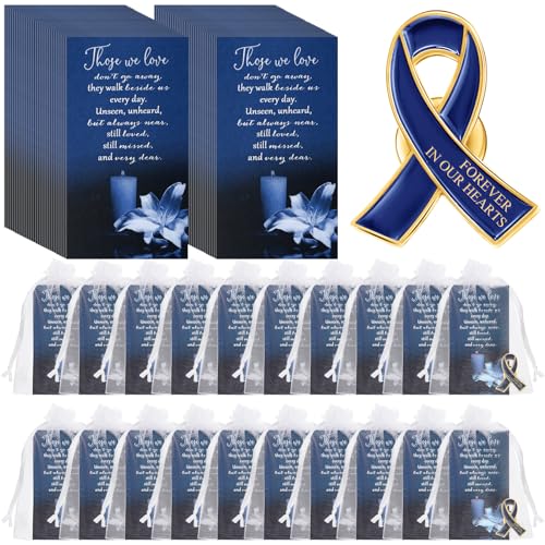 Image of Unittype 60 Set Funeral Ribbon Pins Awareness Lapel Pin