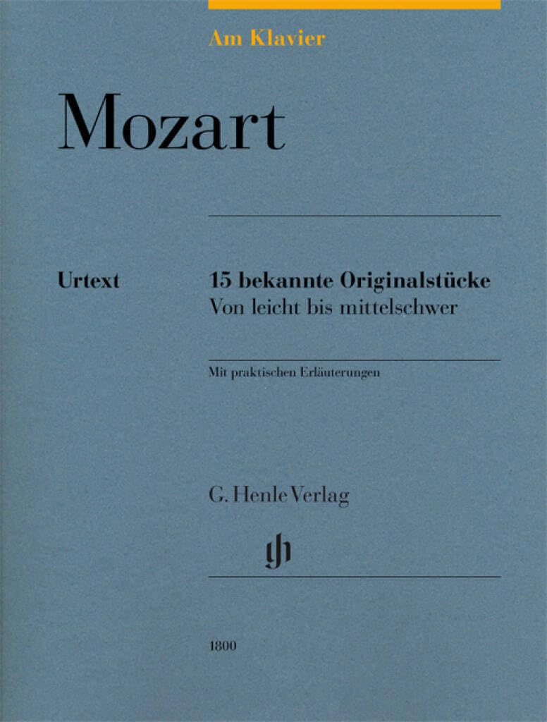 Am klavier pour le piano 15 pièces originales recueil partition musique